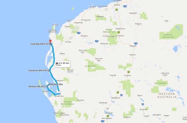Day 11 - Map - Denham to Coral Bay.jpg