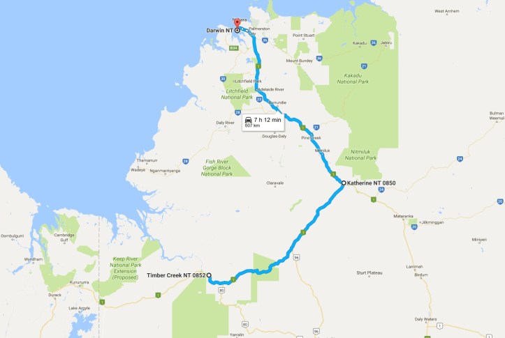 day-17-map-timber-creek-to-darwin