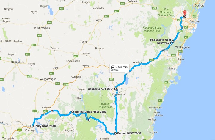 Day 8 - Map - Grom Tourer - Albury to Sydney.jpg